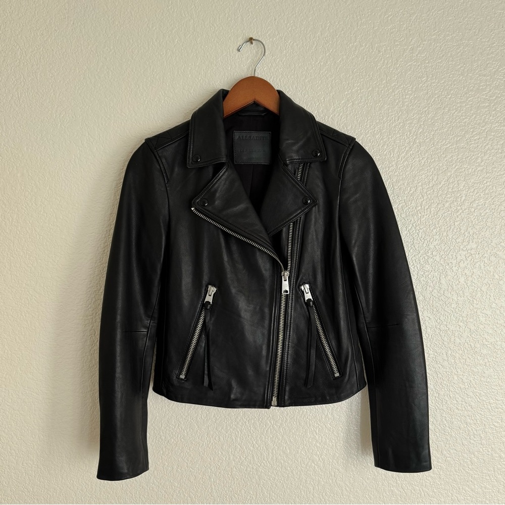 ALL SAINTS Dalby Leather Biker Jacket